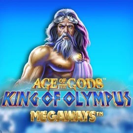 Age Of The Gods: King of Olympus Megaways logo by Origins at Bizzo Casino
