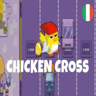 Chicken Cross game by Upgaming – logo hosted on Bizzo Casino