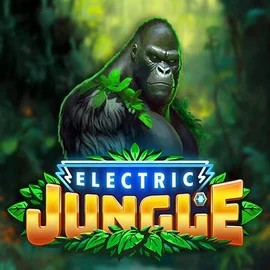 Electric Jungle slot logo by Atomic Slot Lab at Bizzo Casino
