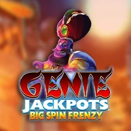 Official Jackpots logo: Genie Jackpots: Big Spin Frenzy by Blueprint Gaming at Bizzo Casino