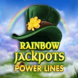 Official Jackpots logo: Rainbow Jackpots Power Lines by Red Tiger Gaming at Bizzo Casino