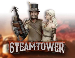 Steam Tower Slot logo by NetEnt at Bizzo Casino