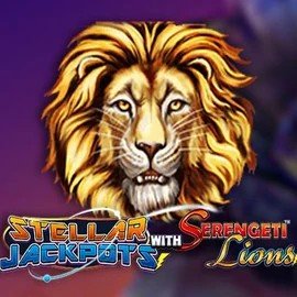 Stellar Jackpots with Serengeti Lions logo by Lightning Box Game at Bizzo Casino