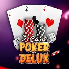 Three Card Poker Delux logo by Urgent Games Bizzo Casino